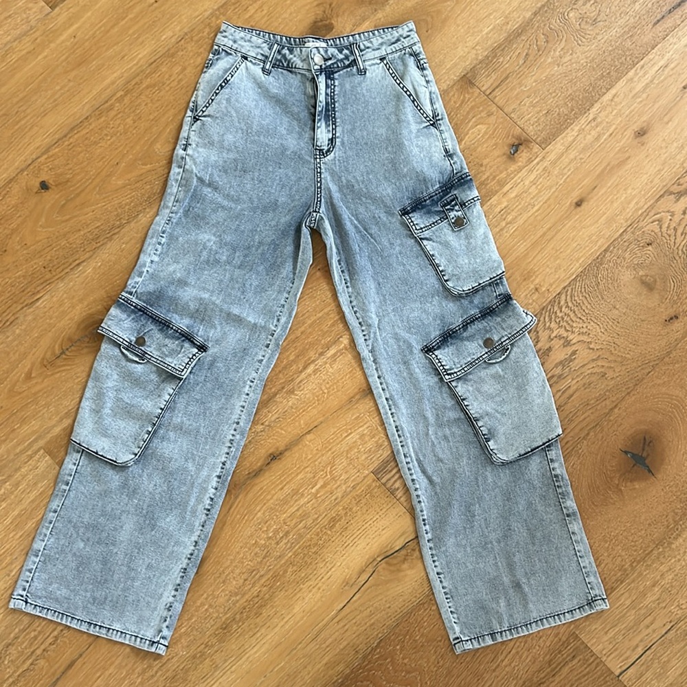 Easel wide leg pants size small